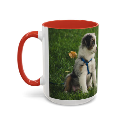 Dog Print Accent Coffee Mug - Dog Lover Gift, Cute Pet Mug, Animal Print Cup, Coffee Tea Mug, Unique Dog Themed Gift