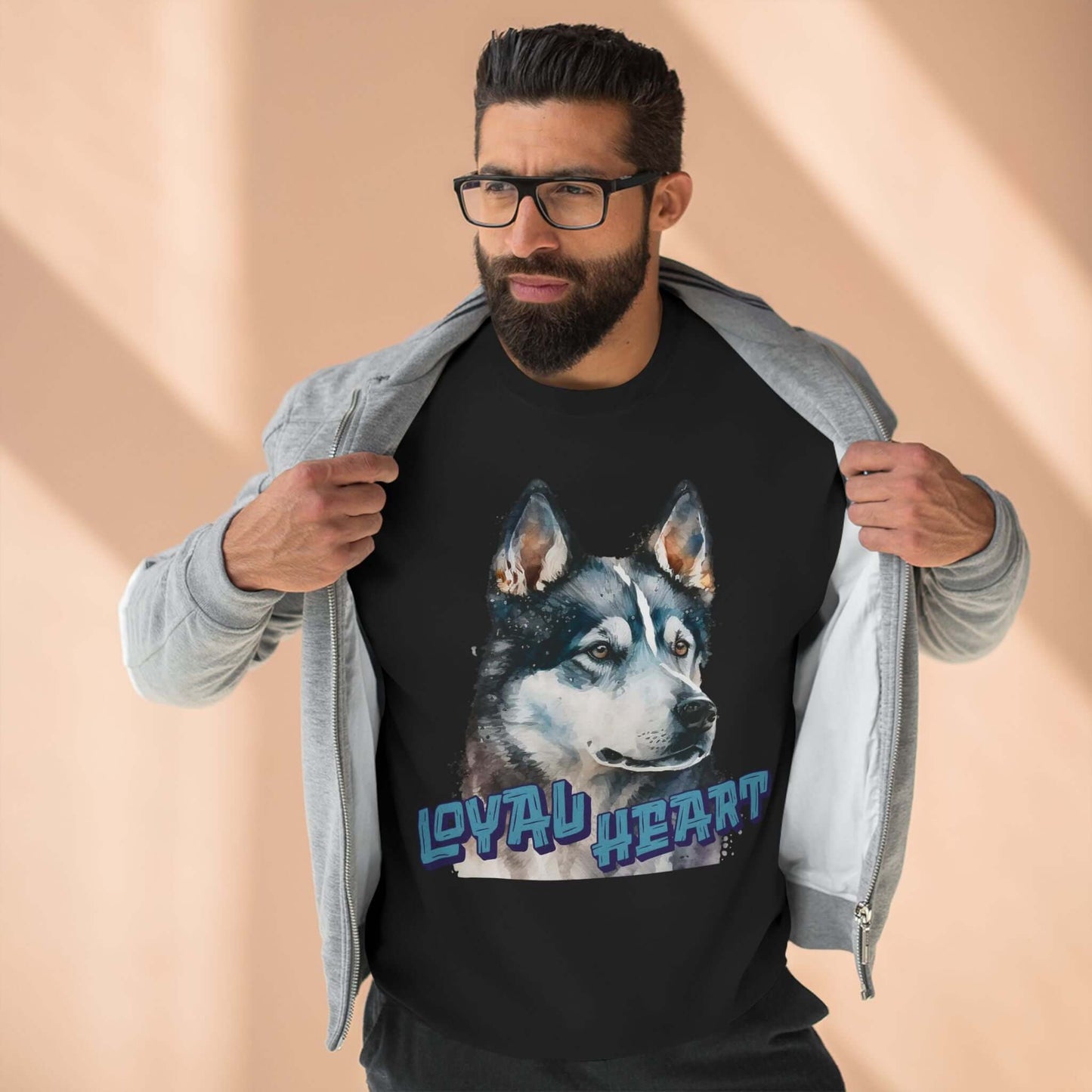 Loyal Heart Dog Lover Unisex Crewneck Sweatshirt style 3
