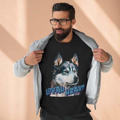Loyal Heart Dog Lover Unisex Crewneck Sweatshirt style 3