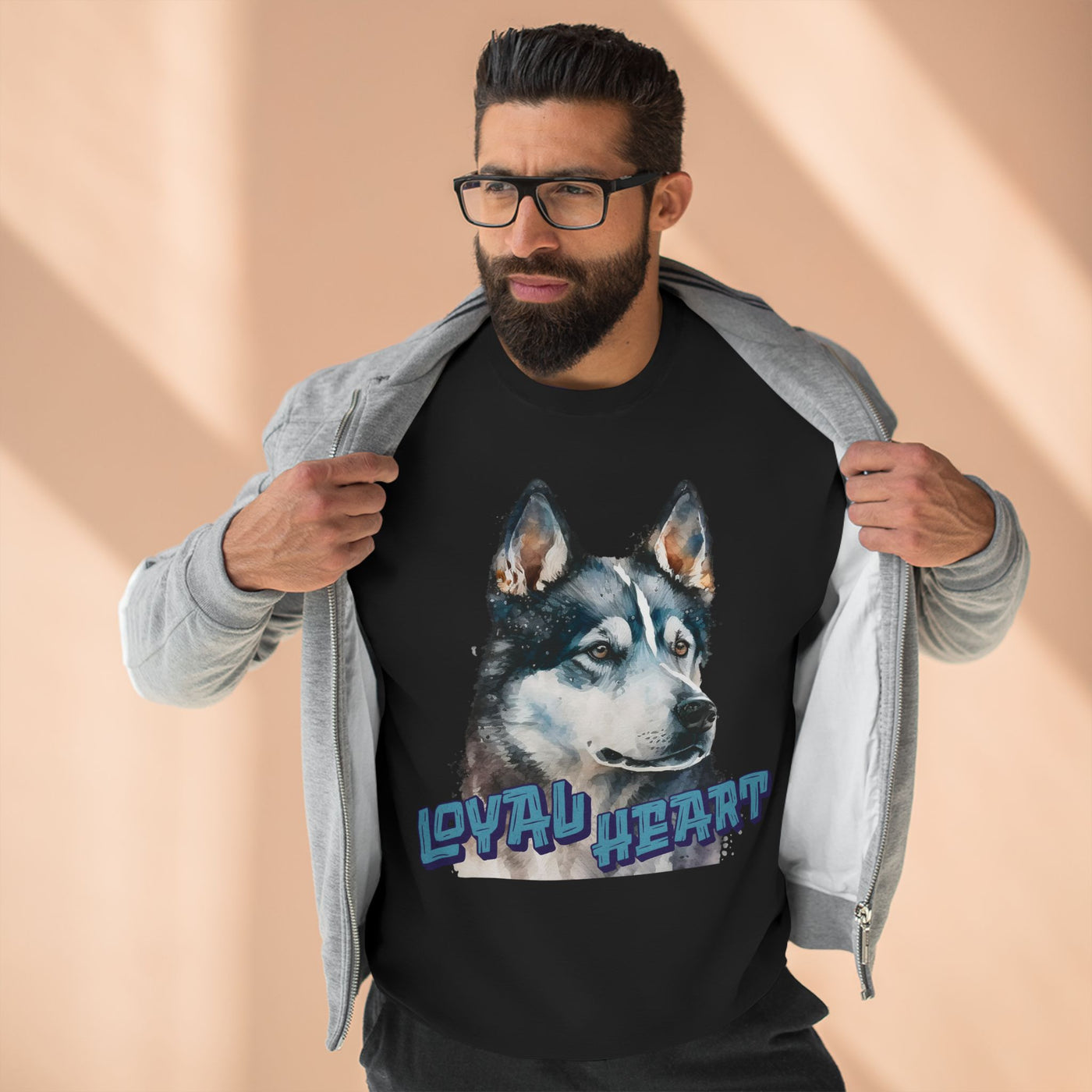 "Loyal Heart" Dog Lover style 3 Unisex Crewneck Sweatshirt