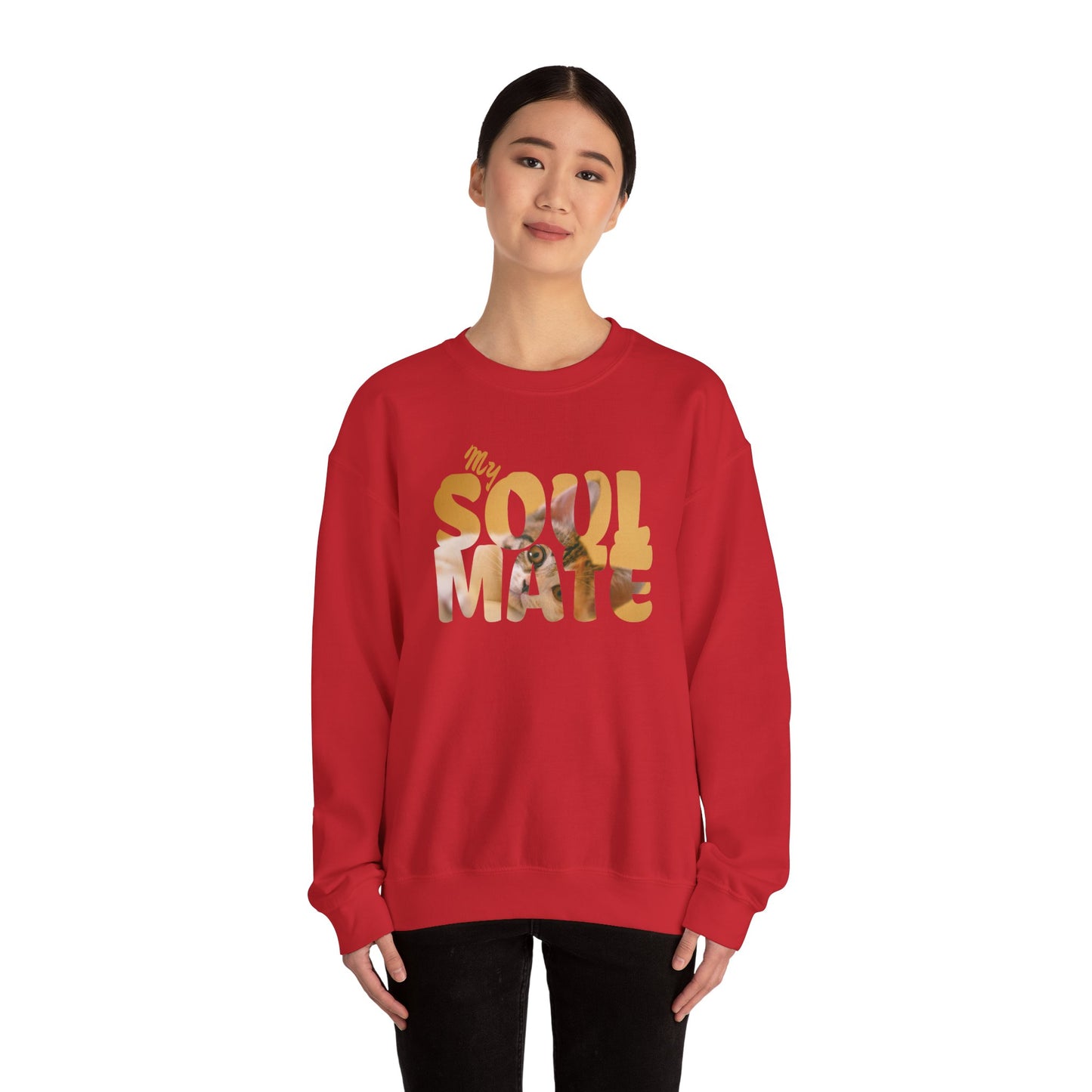 Cat My Soulmate Unisex Crewneck Sweatshirt