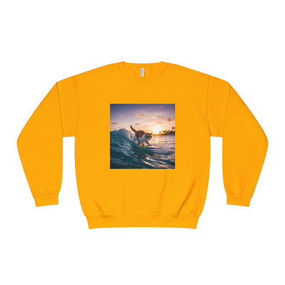 Surfing Cat style 2 Unisex NuBlend® Crewneck Sweatshirt