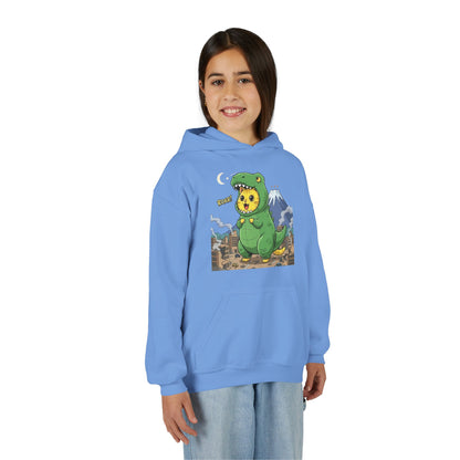 Cat cosplay Godzilla Unisex Kids Hoodie style 1