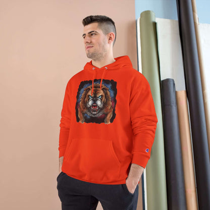 Angry Dog Men and Women Champion Hoodie style 4