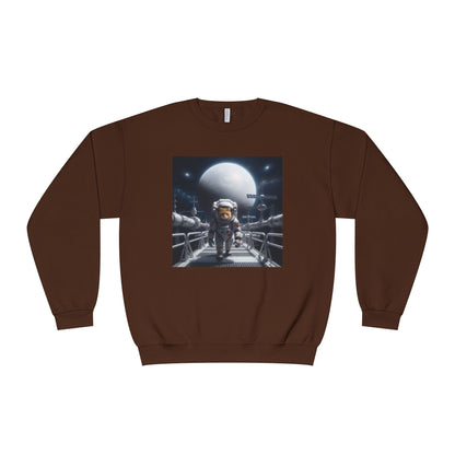 Space Cat Unisex NuBlend Crewneck Sweatshirt style 2