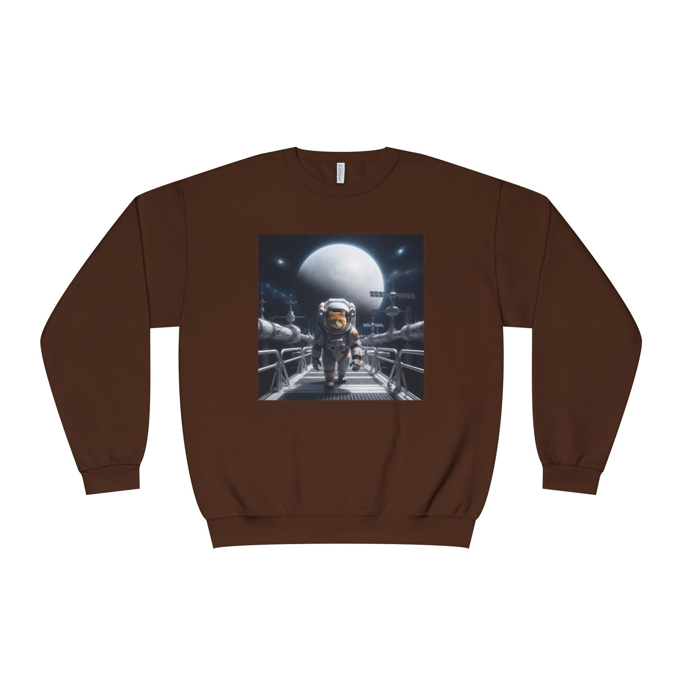 Space Cat style 2 Unisex NuBlend® Crewneck Sweatshirt