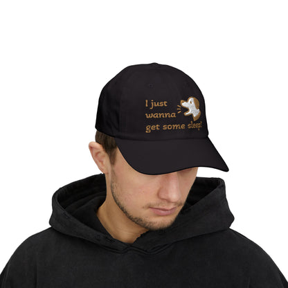 I Just Wanna Get Some Sleep Funny Dog Embroidered Dad Cap Hat