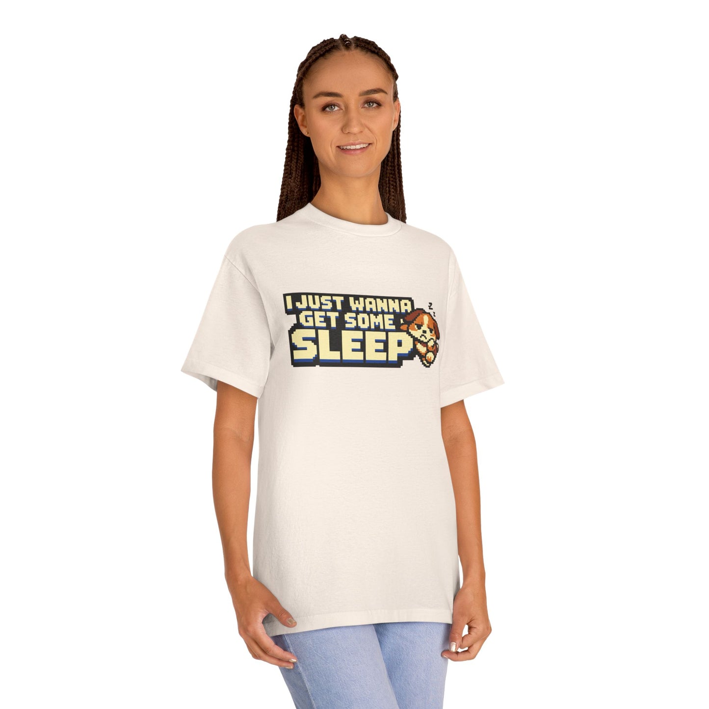 I Just Wanna Get Some Sleep Cute Sleeping Puppy Graphic T‑Shirt