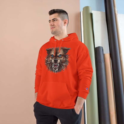 Angry Dog Men and Women Champion Hoodie style 3