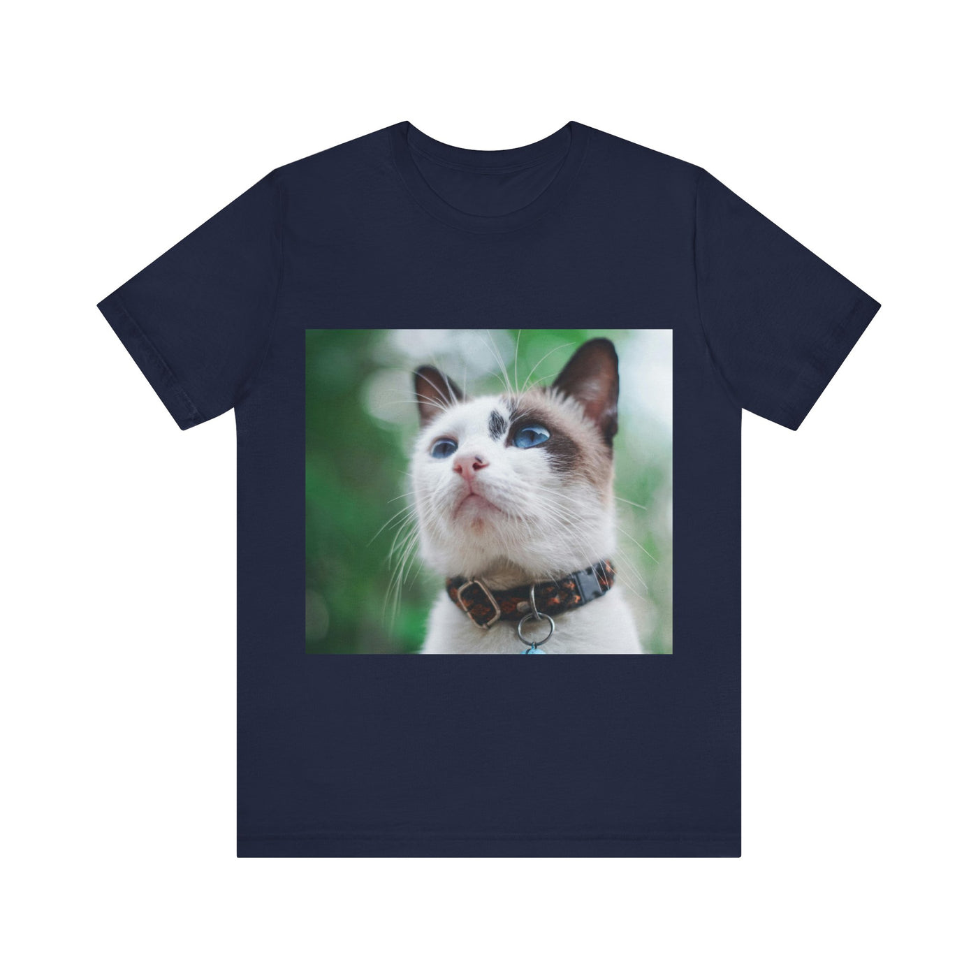 Cat with blue eyes - Unisex Jersey Short Sleeve Tee