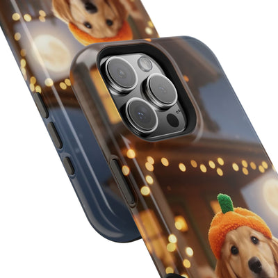 Halloween cute puppy photo style 3 Magnetic Impact-Resistant Phone Case, Cute Dog Design, Pet Owner Gift, Animal Lover Accessory, Birthday Gift for Dog Lovers