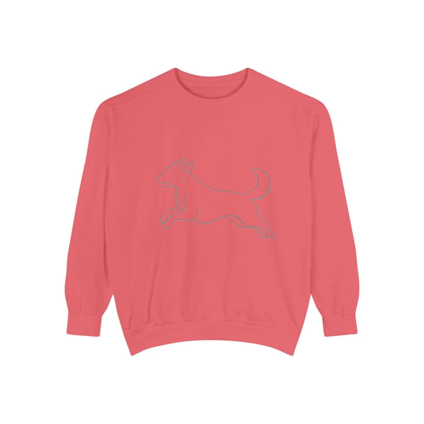 Running Dog Shadow Cozy Graphic Unisex Crewneck Sweatshirt style 1