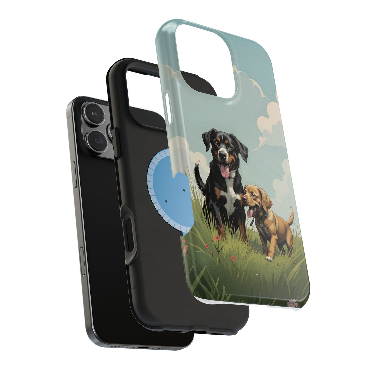 Dog Lovers' Magnetic Impact-Resistant Phone Case comic style 4, Cute Dog Design, Pet Owner Gift, Animal Lover Accessory, Birthday Gift for Dog Lovers