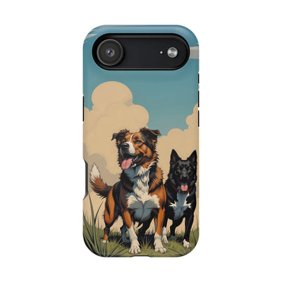 Dog Lovers' Magnetic Impact-Resistant Phone Case comic style 2, Cute Dog Design, Pet Owner Gift, Animal Lover Accessory, Birthday Gift for Dog Lovers
