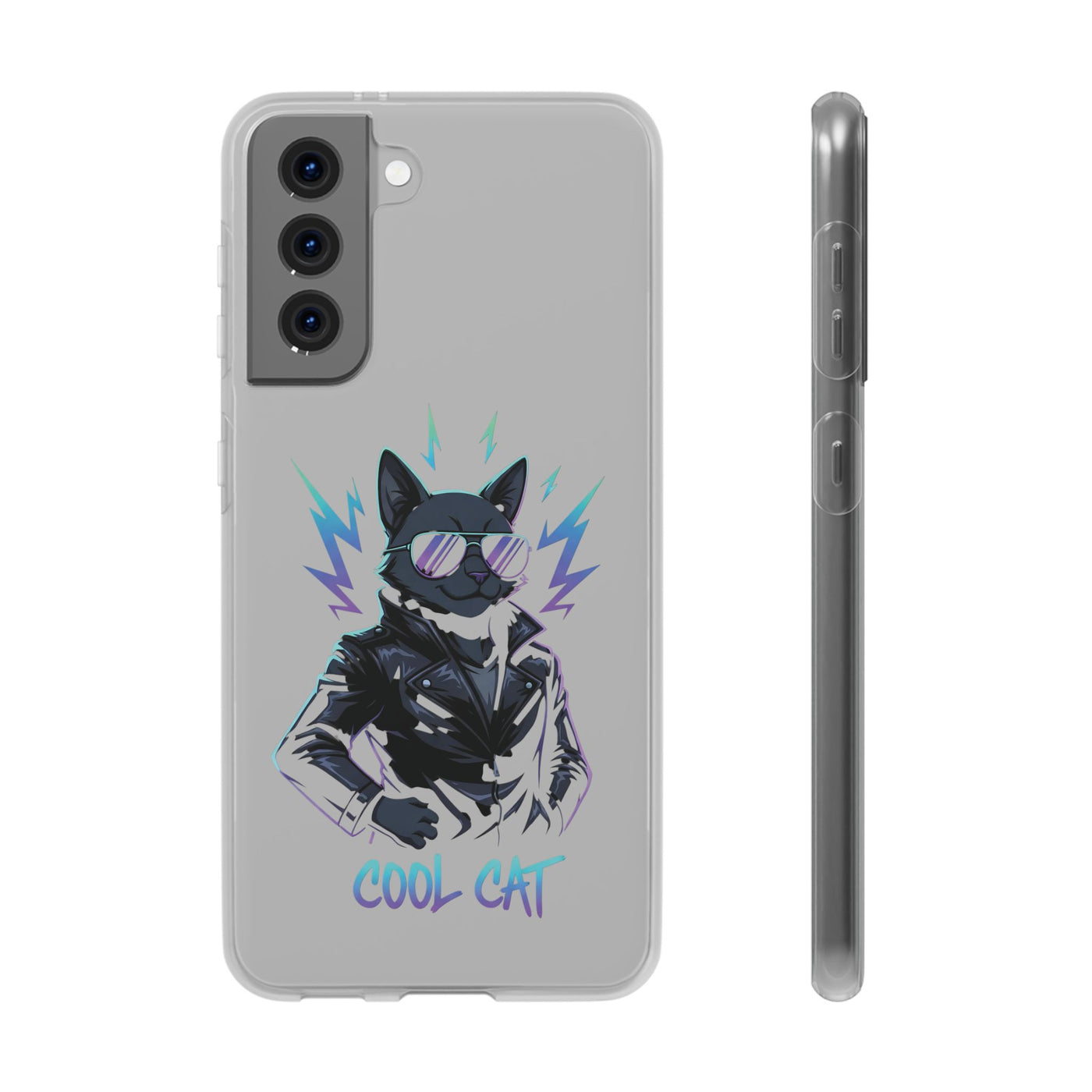 Cool Cat Anime style Flexi Case for Cat Lovers