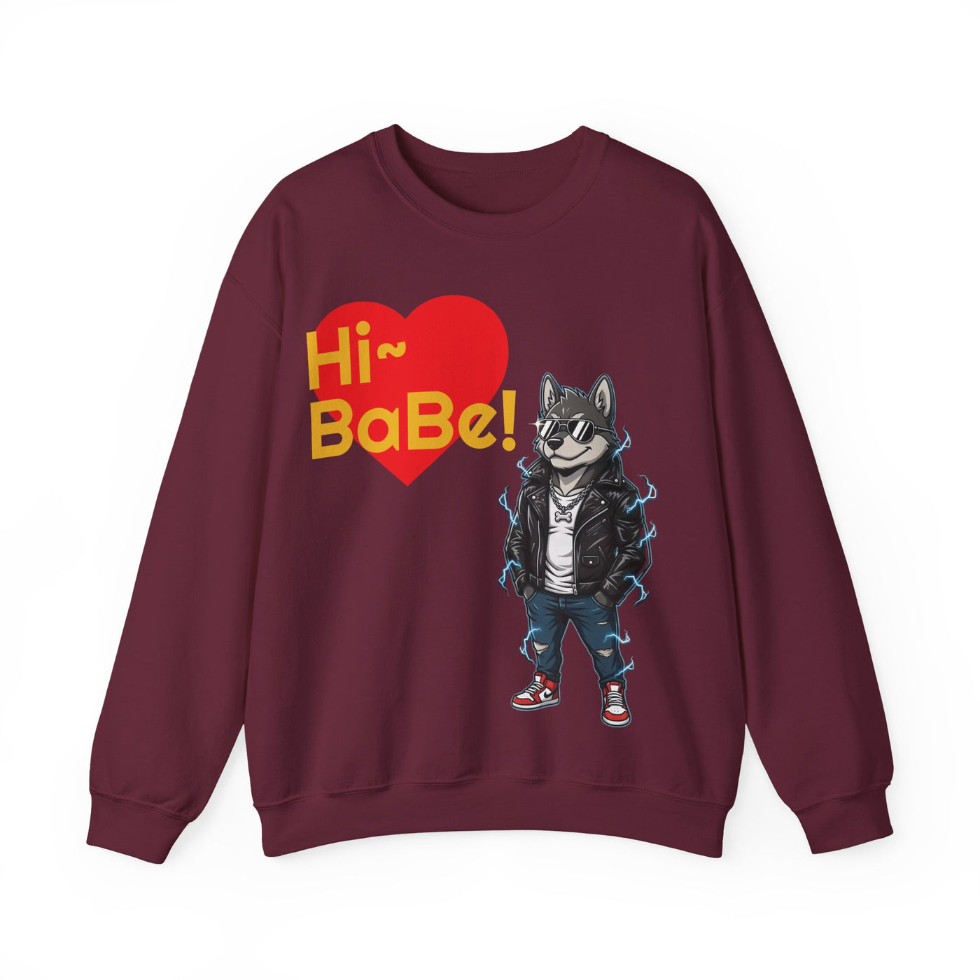 Cool Dog style 3 Unisex Crewneck Sweatshirt | Cozy Gift for Dog Lovers, Casual Wear, Unique Graphic Sweatshirt, Birthday Gift, Everyday Style