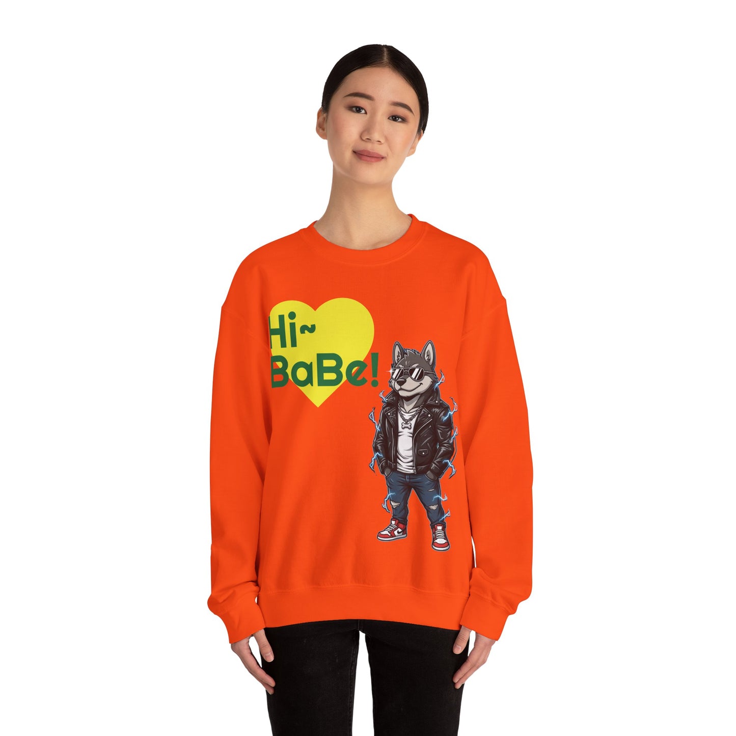 Cool Dog Unisex Heavy Blend Crewneck Sweatshirt style 3