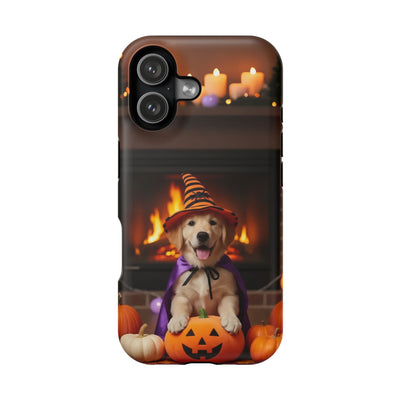 Halloween cute puppy photo style 1 Magnetic Impact-Resistant Phone Case, Cute Dog Design, Pet Owner Gift, Animal Lover Accessory, Birthday Gift for Dog Lovers