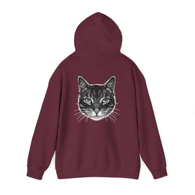 Cozy Cat Lover Hoodie style 1- Unisex Heavy Blend™ Sweatshirt, Purrfect Gift for Pet Owners, Casual Wear, Cat Themed Apparel, Cozy Clothing
