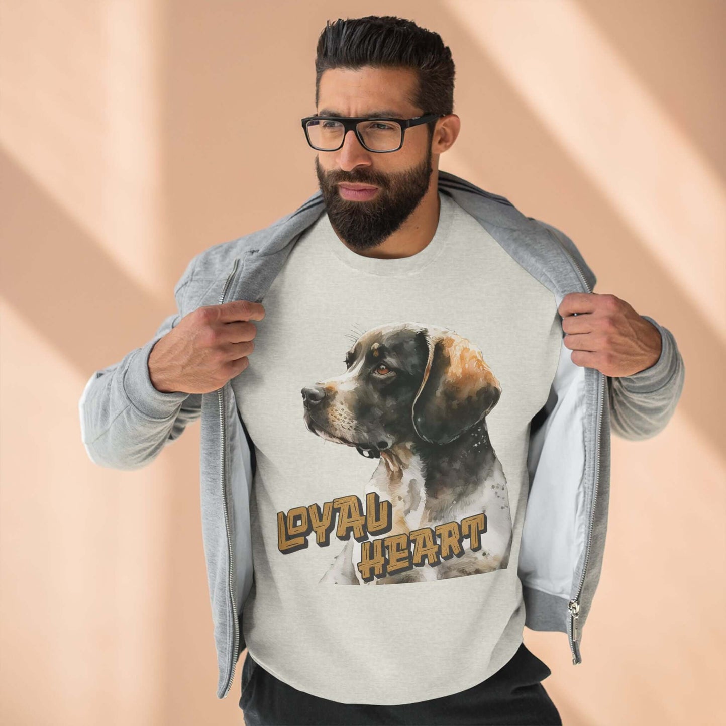 Loyal Heart Dog Lover Unisex Crewneck Sweatshirt style 4