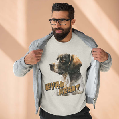 Loyal Heart Dog Lover Unisex Crewneck Sweatshirt style 4