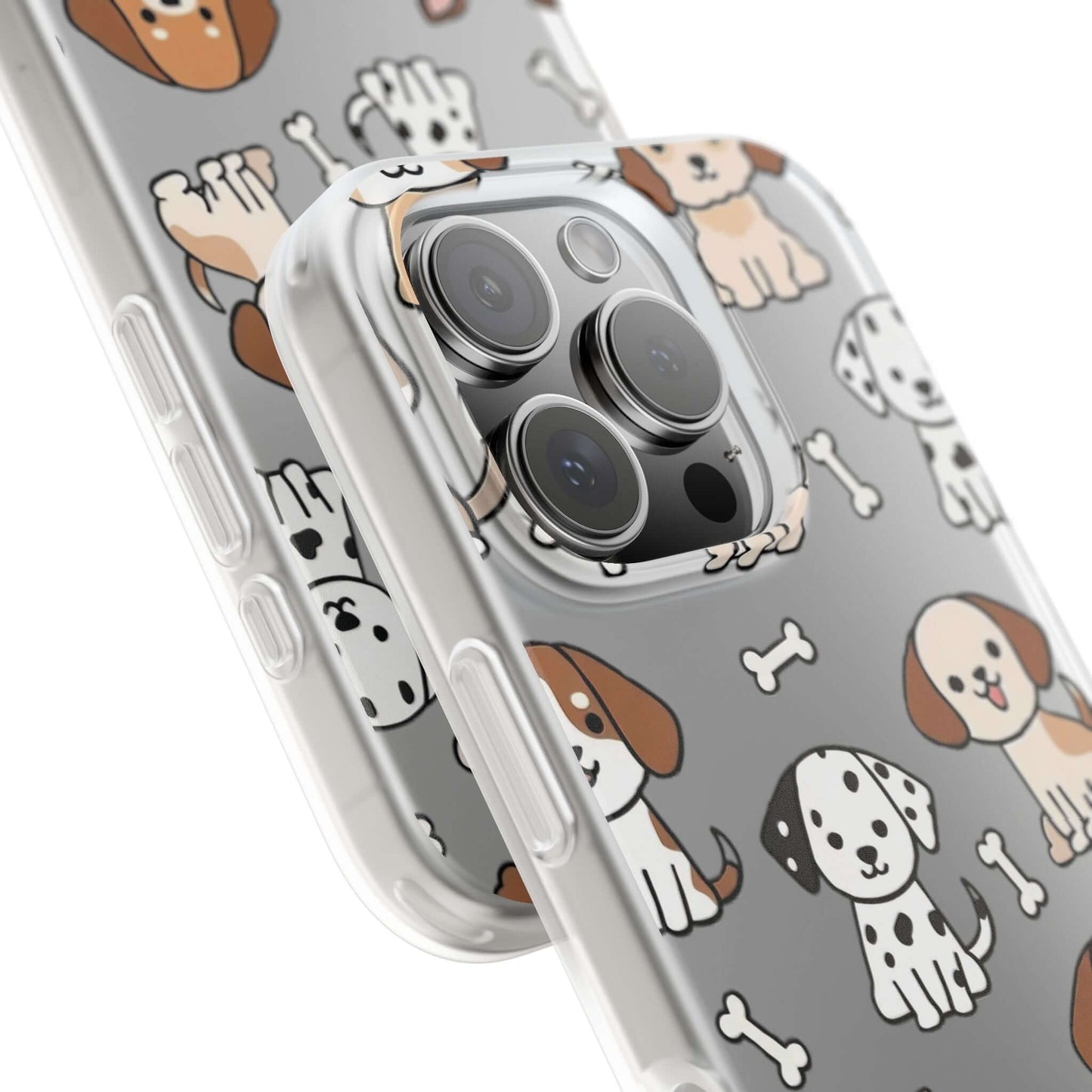 Funny Cute Dog Pattern iPhone 15 16 17 series Flexi Case