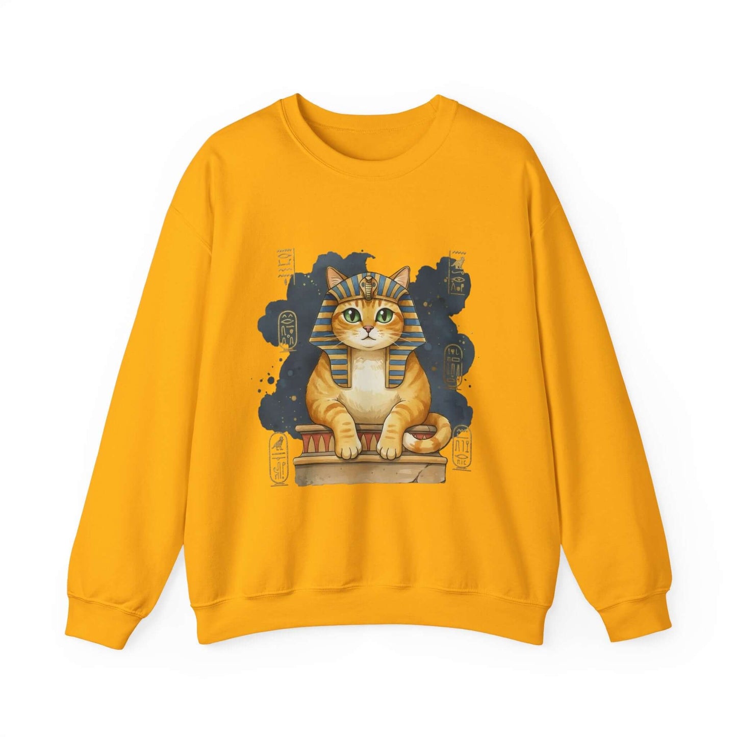 Watercolor Cat painting Unisex Crewneck Sweatshirt style 4