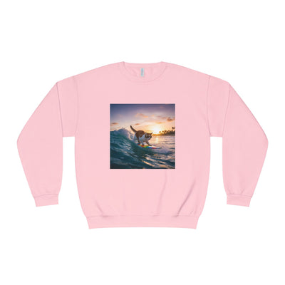 Surfing Cat style 2 Unisex NuBlend® Crewneck Sweatshirt