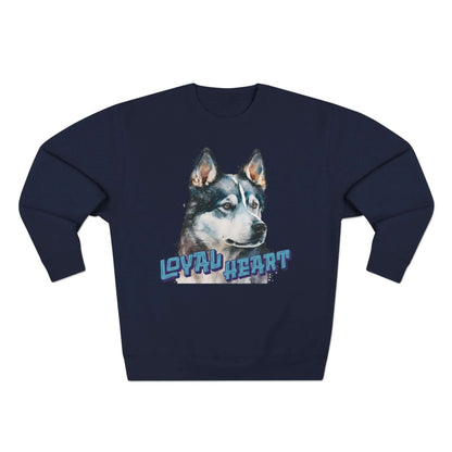 Loyal Heart Dog Lover Unisex Crewneck Sweatshirt style 3