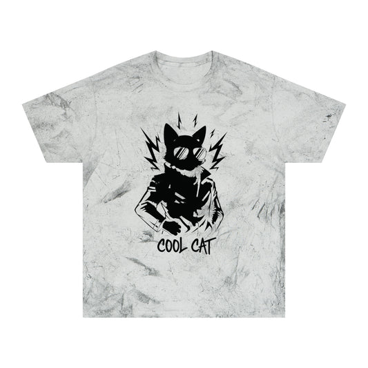 Cool Cat Unique Style Graphic Unisex T-Shirt Black