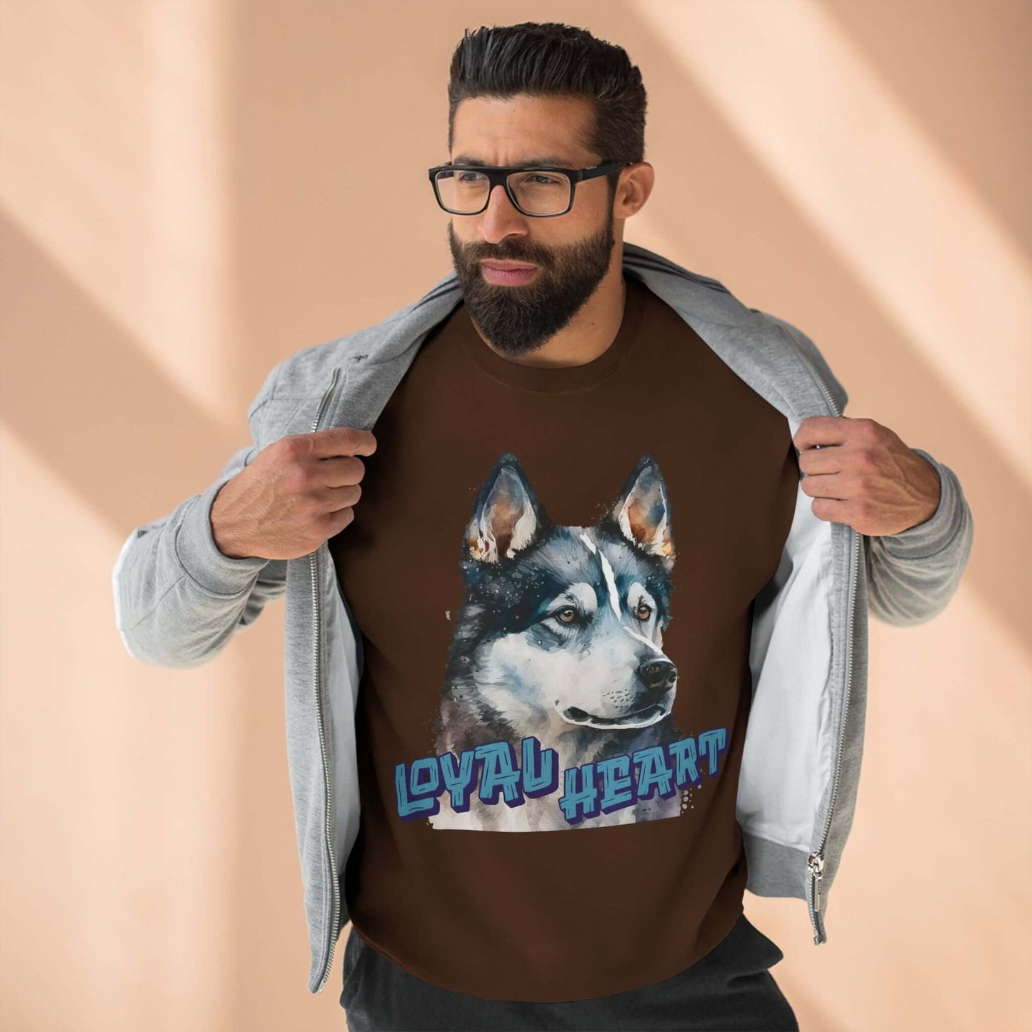 Loyal Heart Dog Lover Unisex Crewneck Sweatshirt style 3