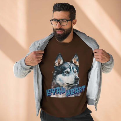 Loyal Heart Dog Lover Unisex Crewneck Sweatshirt style 3