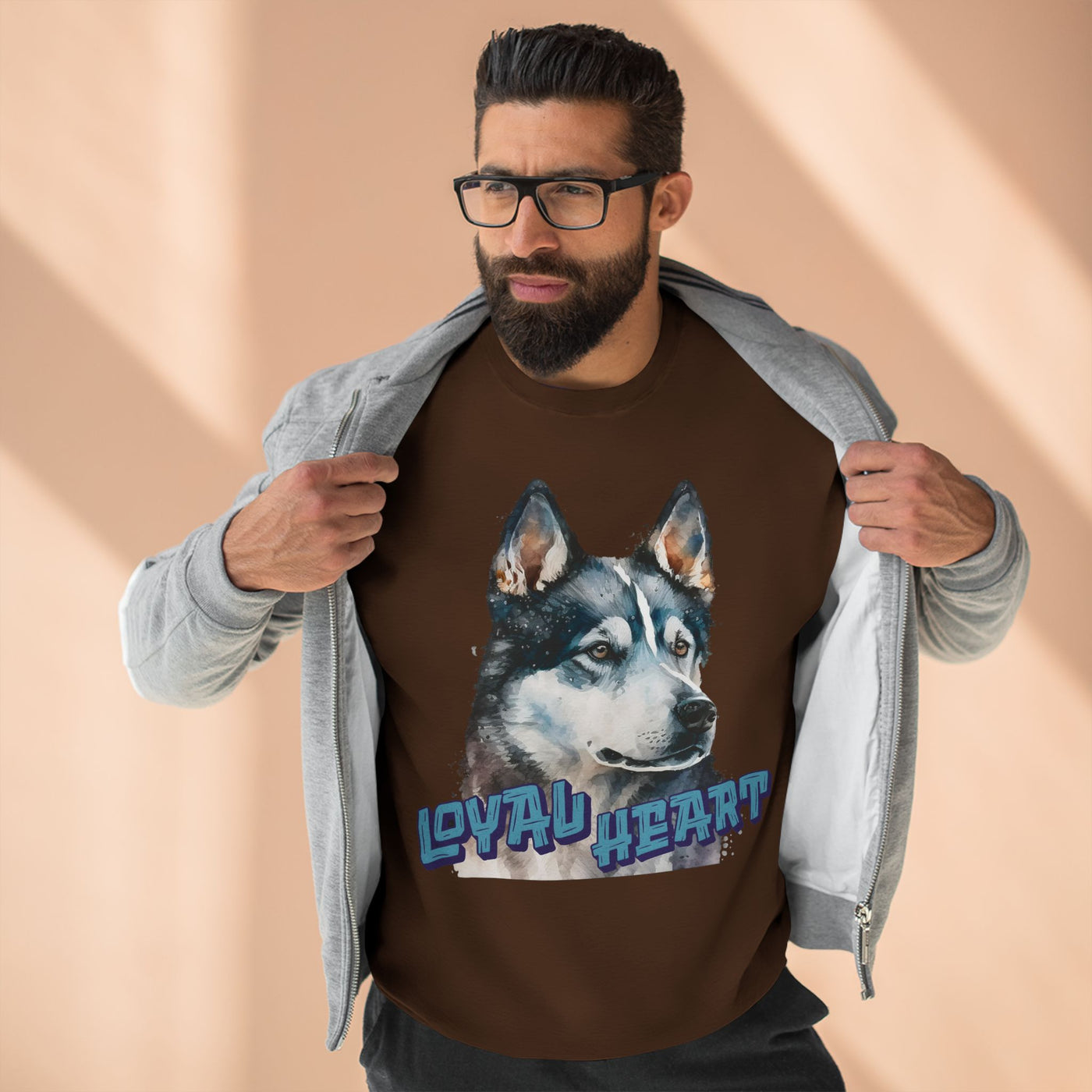 "Loyal Heart" Dog Lover style 3 Unisex Crewneck Sweatshirt
