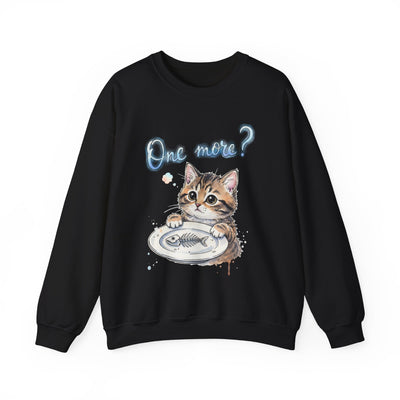 Watercolor painting style 3 Men & Women Cute Cat Pile Crewneck Sweatshirt