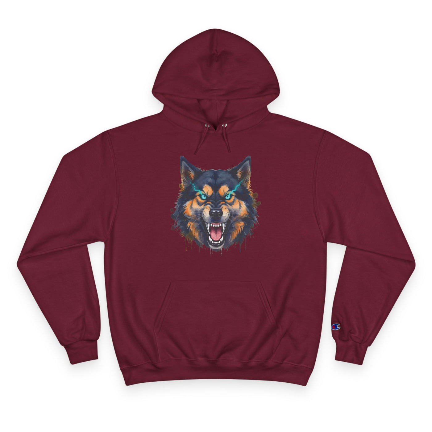 Angry Dog style 1 Men and Women Champion Hoodie