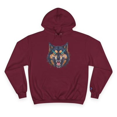 Angry Dog style 1 Men and Women Champion Hoodie