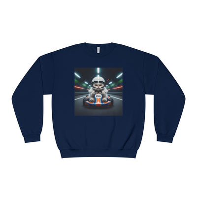 Go Kart Cat style 2 Unisex NuBlend® Crewneck Sweatshirt
