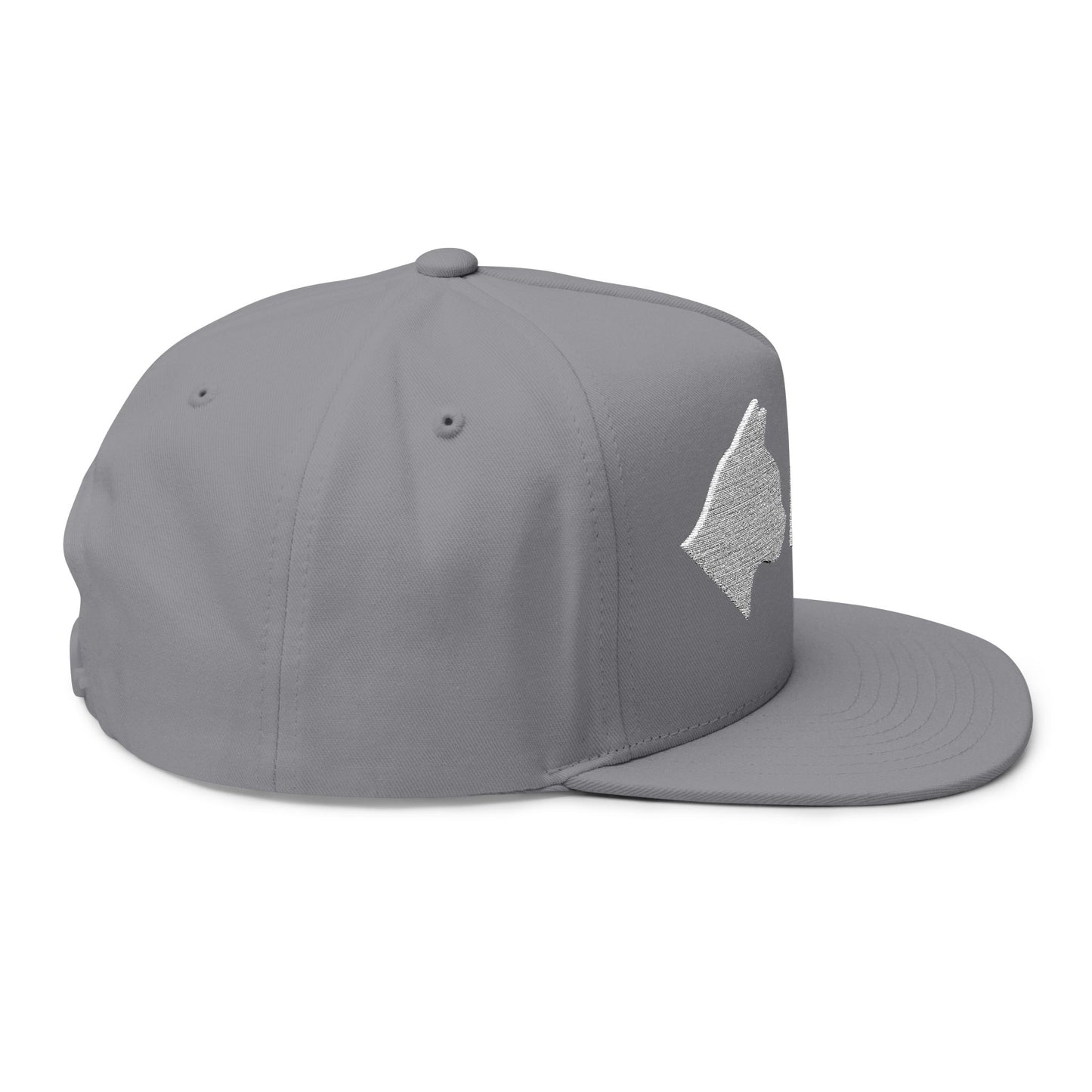 Stylish Embroidered Cat Mom Flat Bill Cap style 3