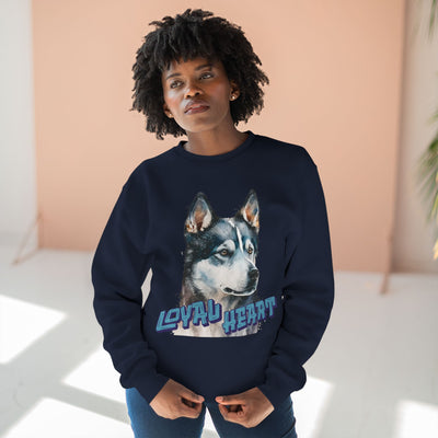 "Loyal Heart" Dog Lover style 3 Unisex Crewneck Sweatshirt