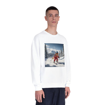 Skiing Dog Graphic Unisex NuBlend Crewneck Sweatshirt