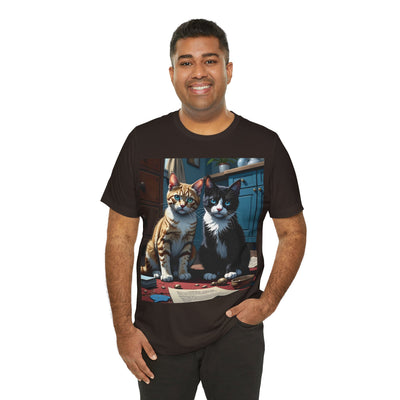 Adorable Cat Lovers Tee style 1- Cute Cat Graphic Tee, Pet Lover Gift, Animal T-Shirt, Birthdays, Cat Enthusiasts, Everyday Wear