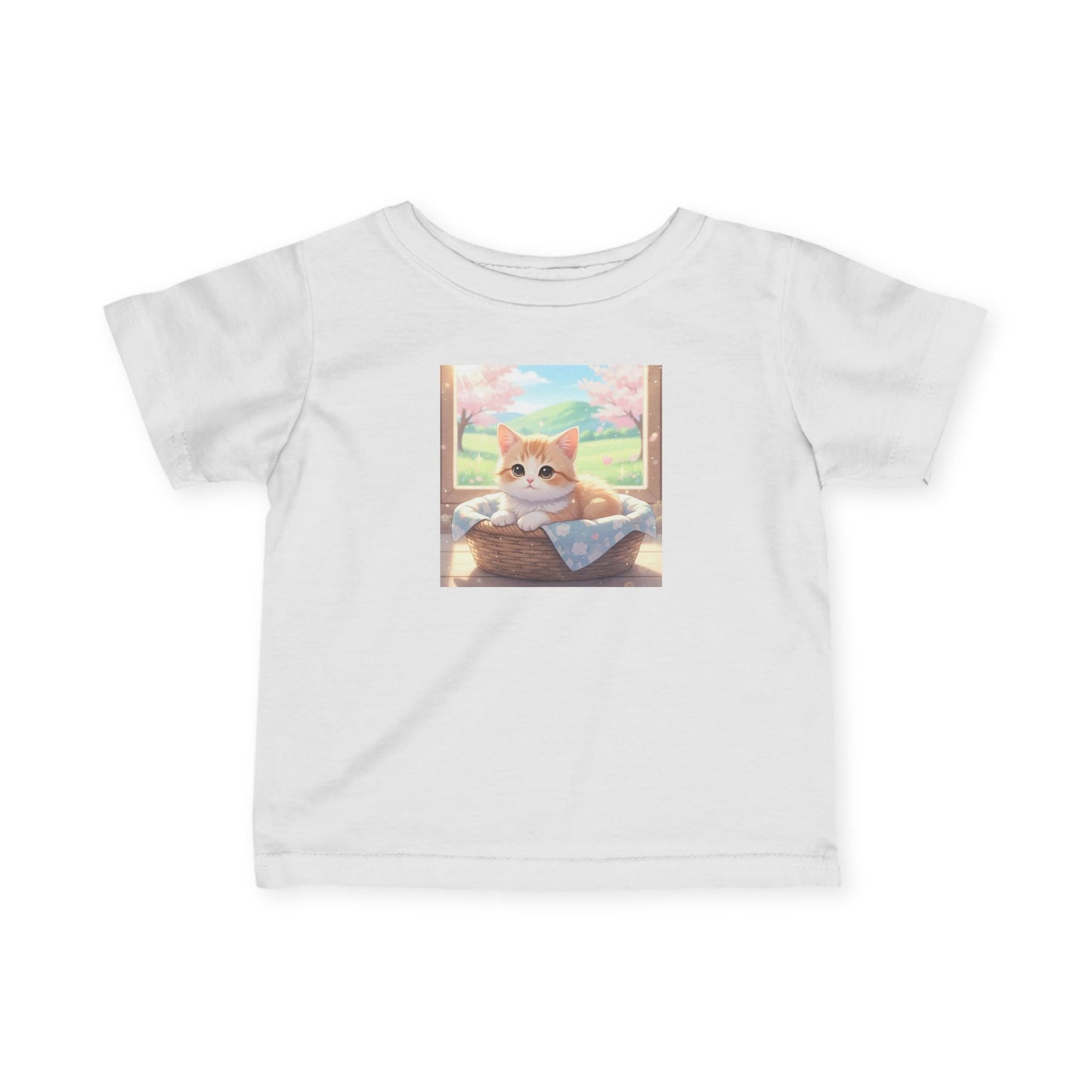 Cute Kitten Infant Baby Fine Jersey T-Shirt style 1