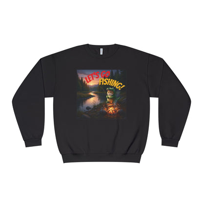 Crocodile Cat Fishing Unisex NuBlend Sweatshirt style 1