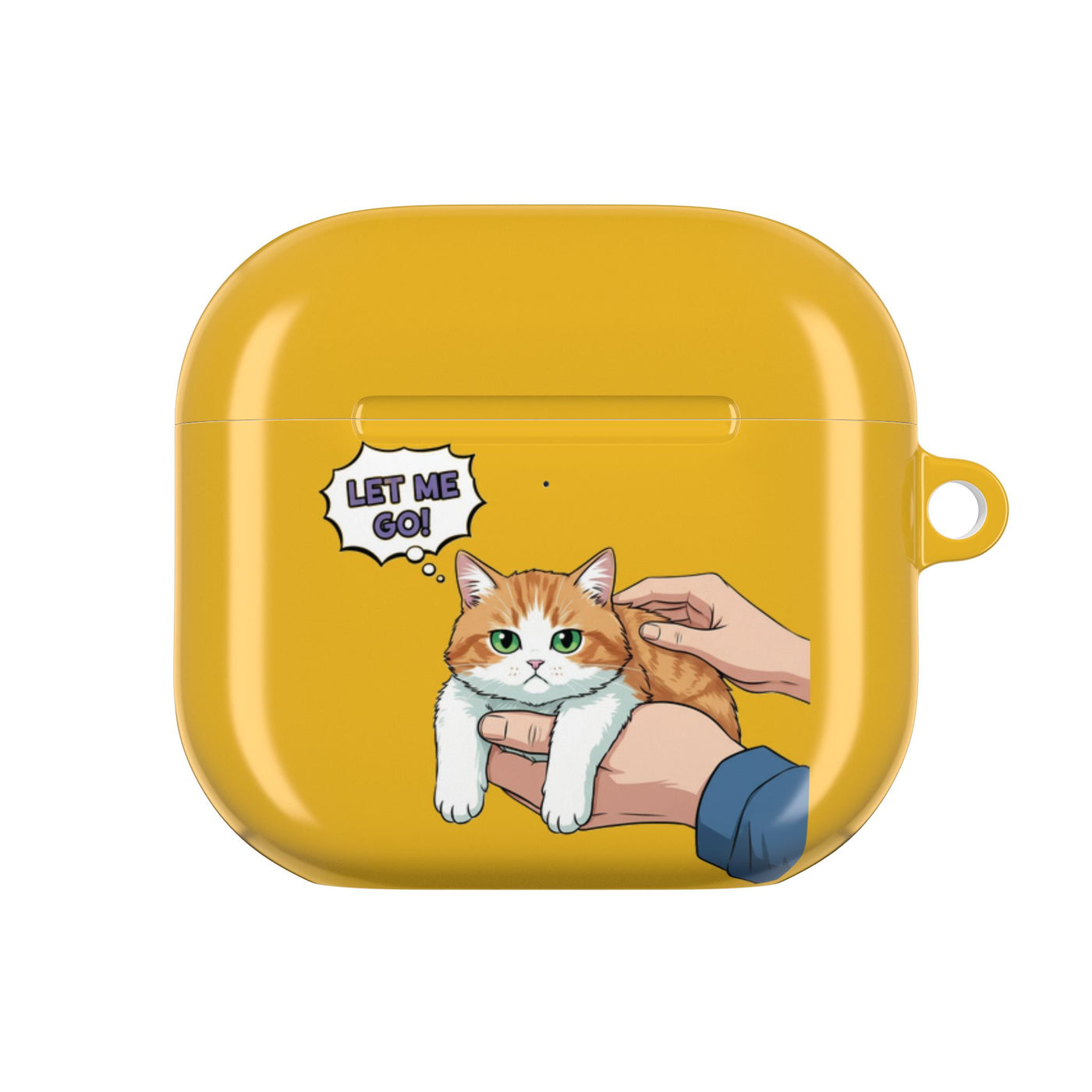 “Let Me Go!” style 2 Cute Cats AirPods Gen 4 Case