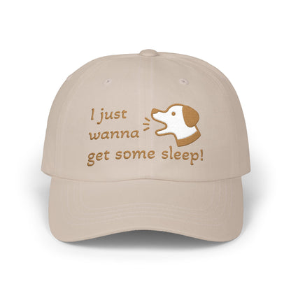 I Just Wanna Get Some Sleep Funny Dog Embroidered Dad Cap Hat