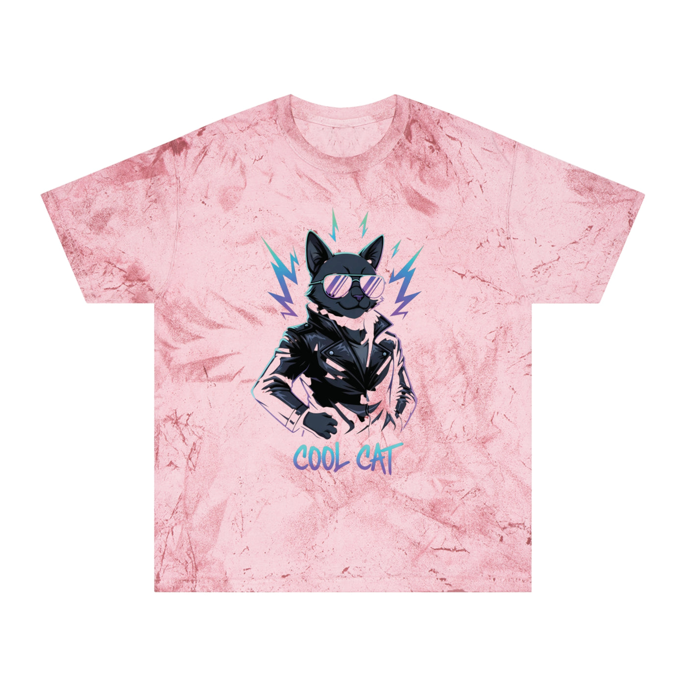 Colorful Cool Cat Unisex T-Shirt - Vibrant Graphic Tee, Gift for Cat Lovers, Casual Wear, Streetwear, Unique Style