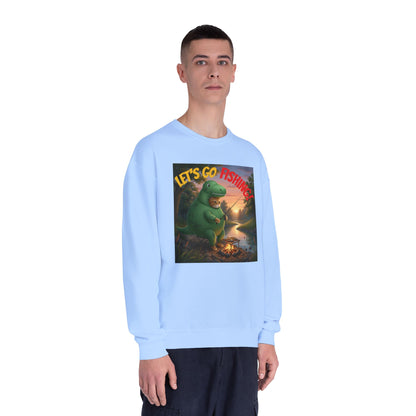 Crocodile Cat Fishing Unisex NuBlend Sweatshirt style 3
