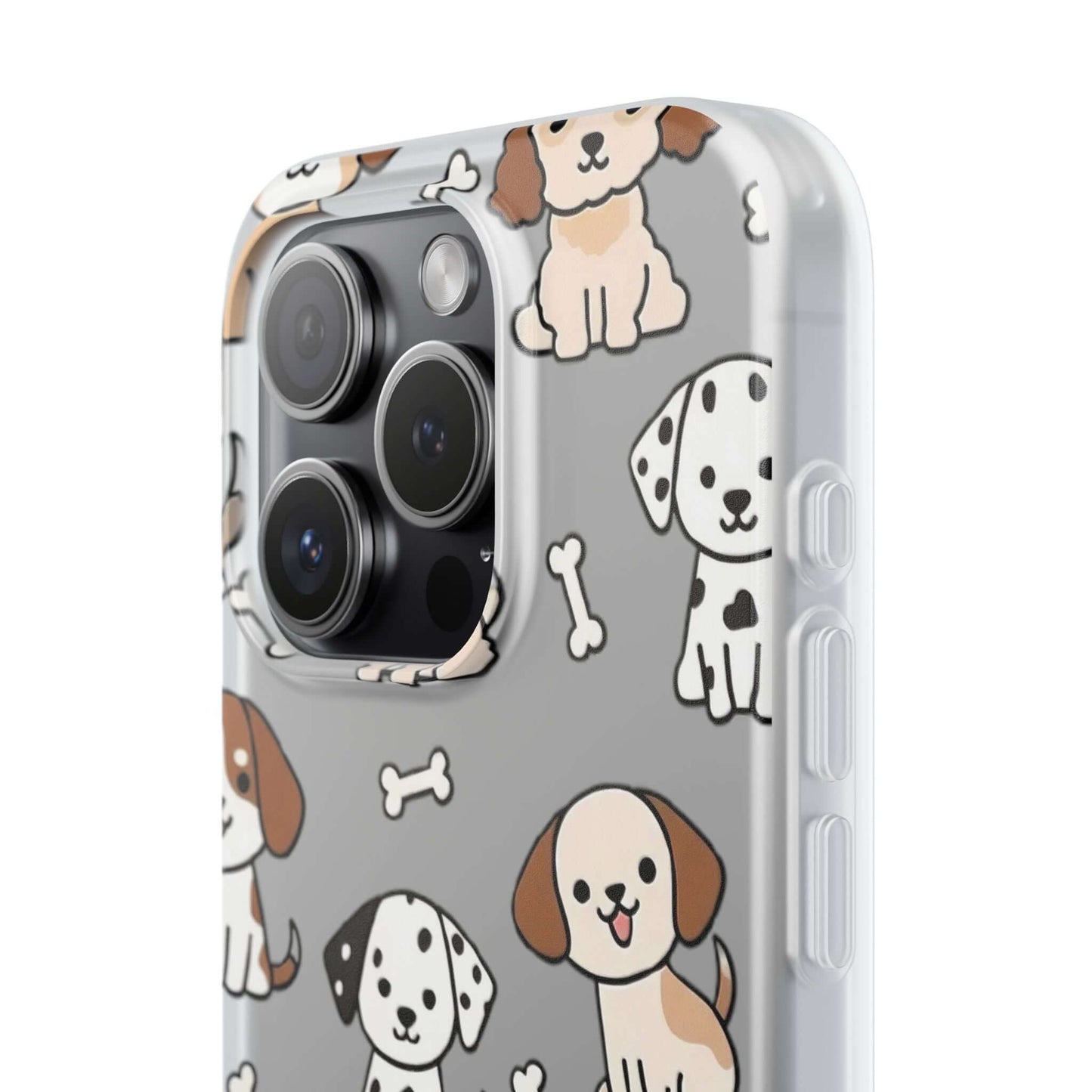 Funny Cute Dog Pattern iPhone 15 16 17 series Flexi Case