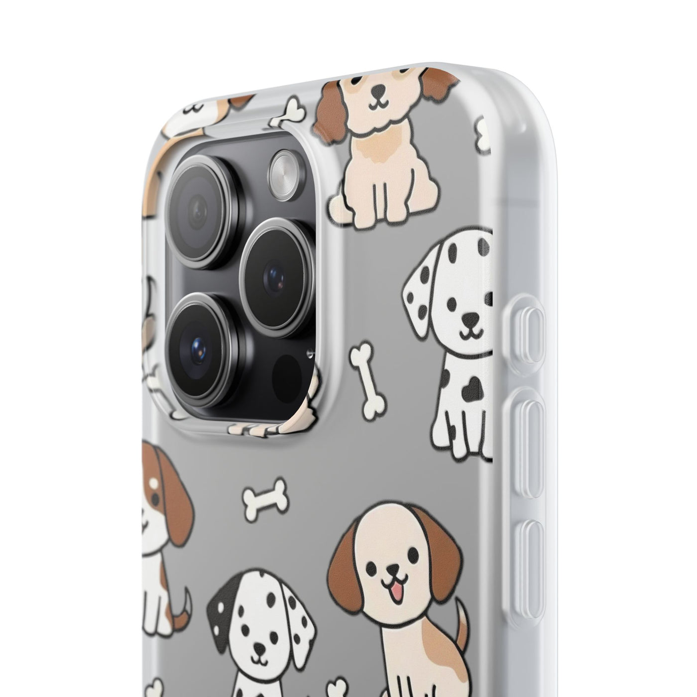 Funny Cute Dog Pattern iPhone 15 / 16 / 17 series Flexi Case