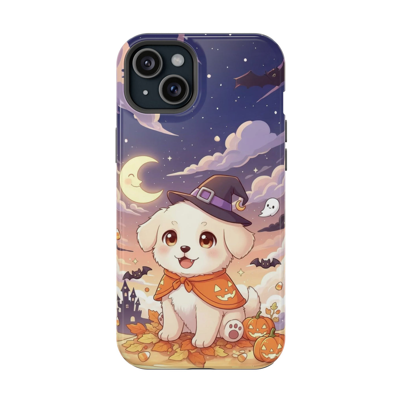 Halloween cute puppy anime style 2 Magnetic Impact-Resistant Phone Case, Cute Dog Design, Pet Owner Gift, Animal Lover Accessory, Birthday Gift for Dog Lovers